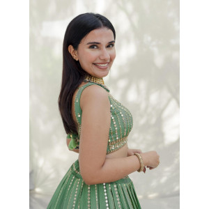 Buy Elegant Green Lehenga Online - Festive Wear for Women