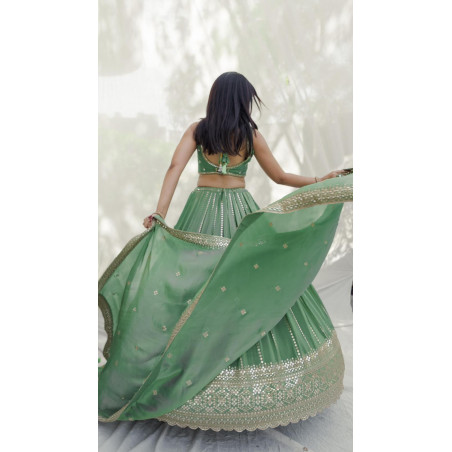 Buy Elegant Green Lehenga Online - Festive Wear for Women