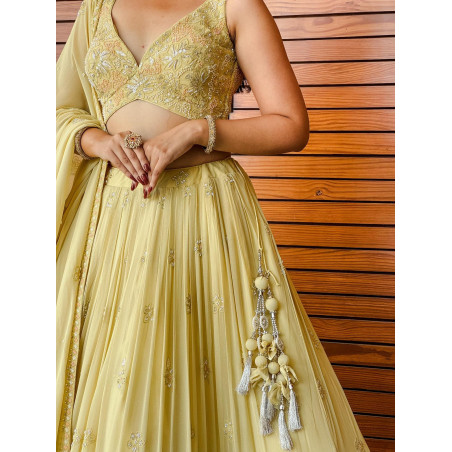 Buy Sunshine Elegance Yellow Lehenga Online - Festive Wear